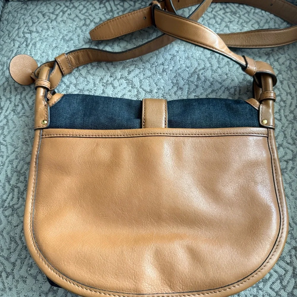 Micheal kors Denim Crossbody bag/Adjustable Strap